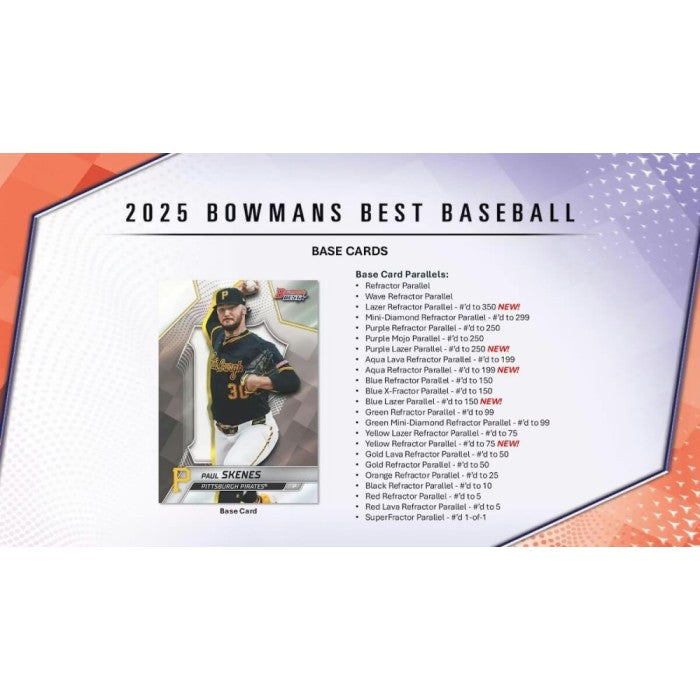 2025 Bowman's Best Baseball Hobby 8-Box Case