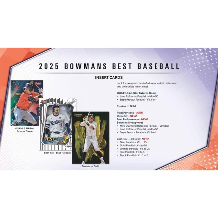 2025 Bowman's Best Baseball Hobby 8-Box Case