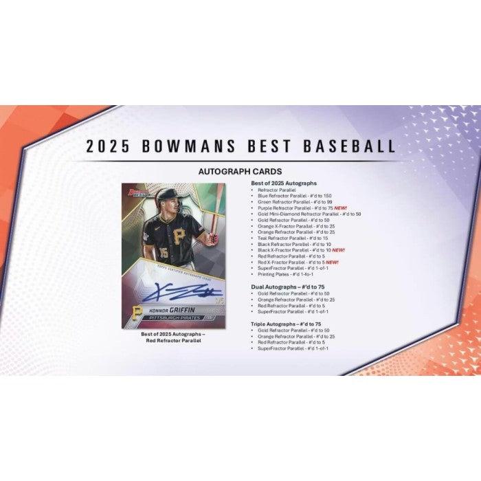 2025 Bowman's Best Baseball Hobby 8-Box Case