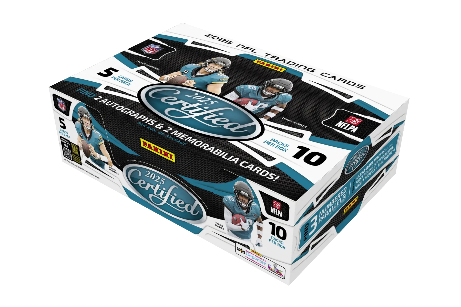 2025 Panini Certified NFL Trading Card Box (Hobby)