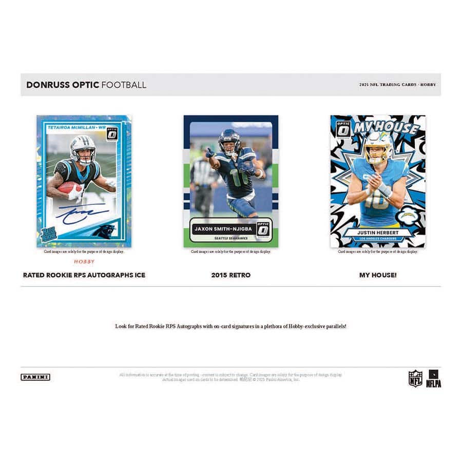 2025 Donruss Optic Football Hobby Box
