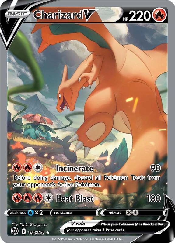 Charizard V (Alternate Full Art) (154/172) - SWSH09: Brilliant Stars