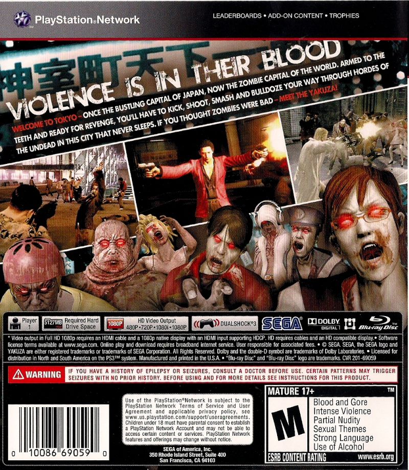 Yakuza Dead Souls