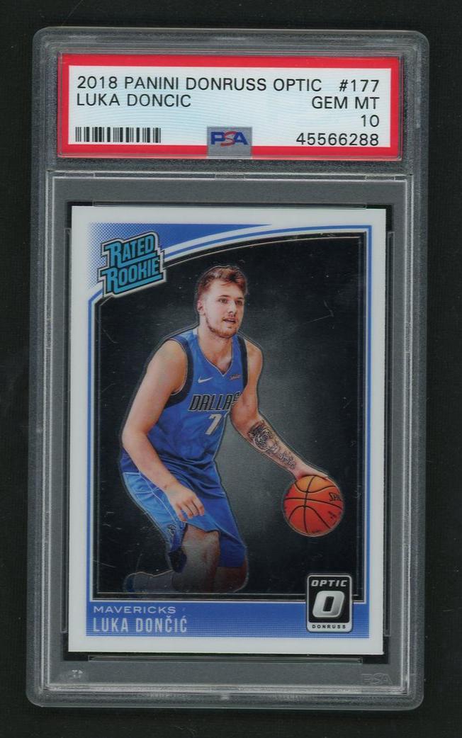 2018 Donruss Optic Rated Rookie Luka Doncic #177 PSA 10
