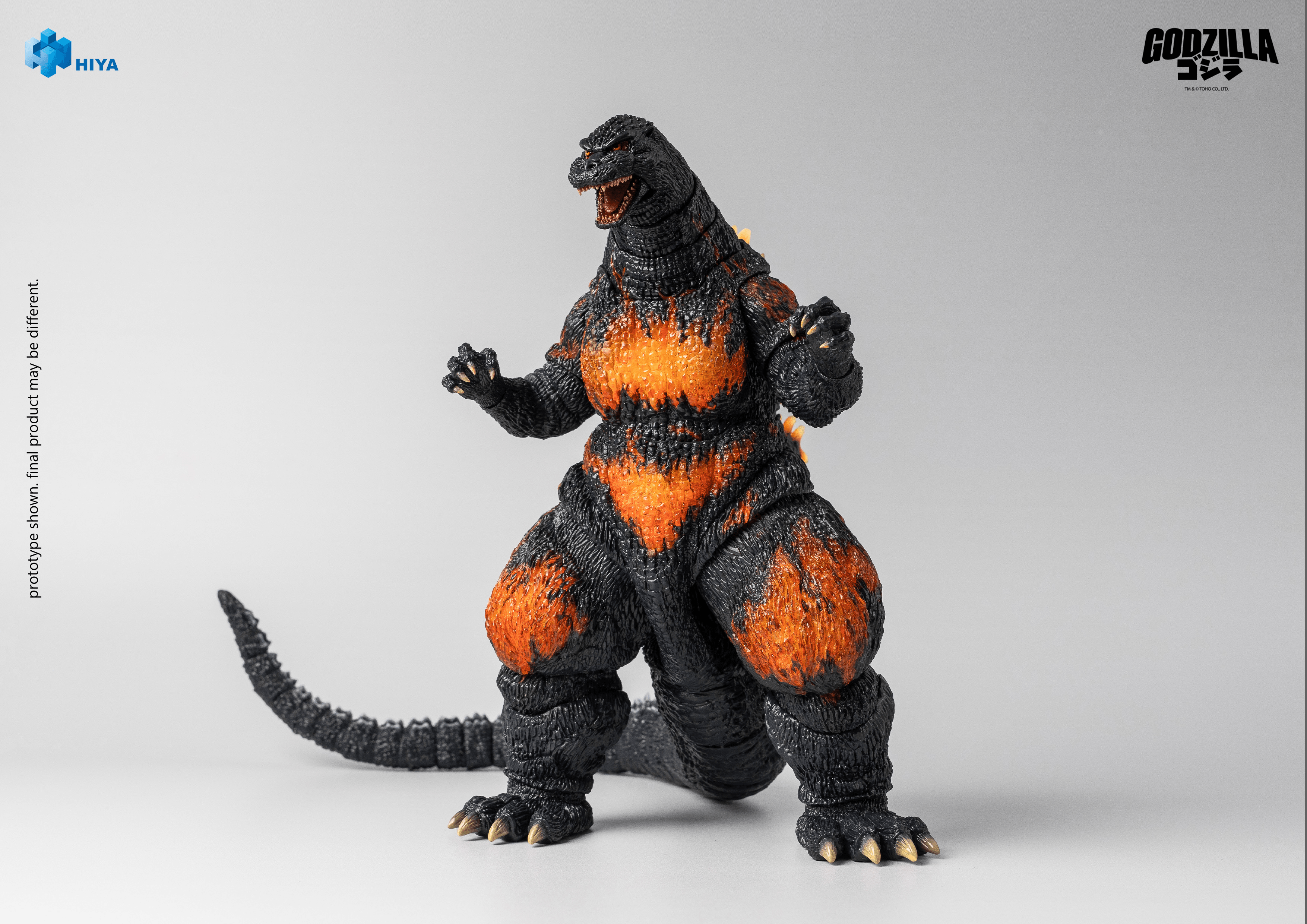 HIYA Exquisite Basic Series None Scale 7 Inch Godzilla vs. Destoroyah 1995 Burning Godzilla Action Figure