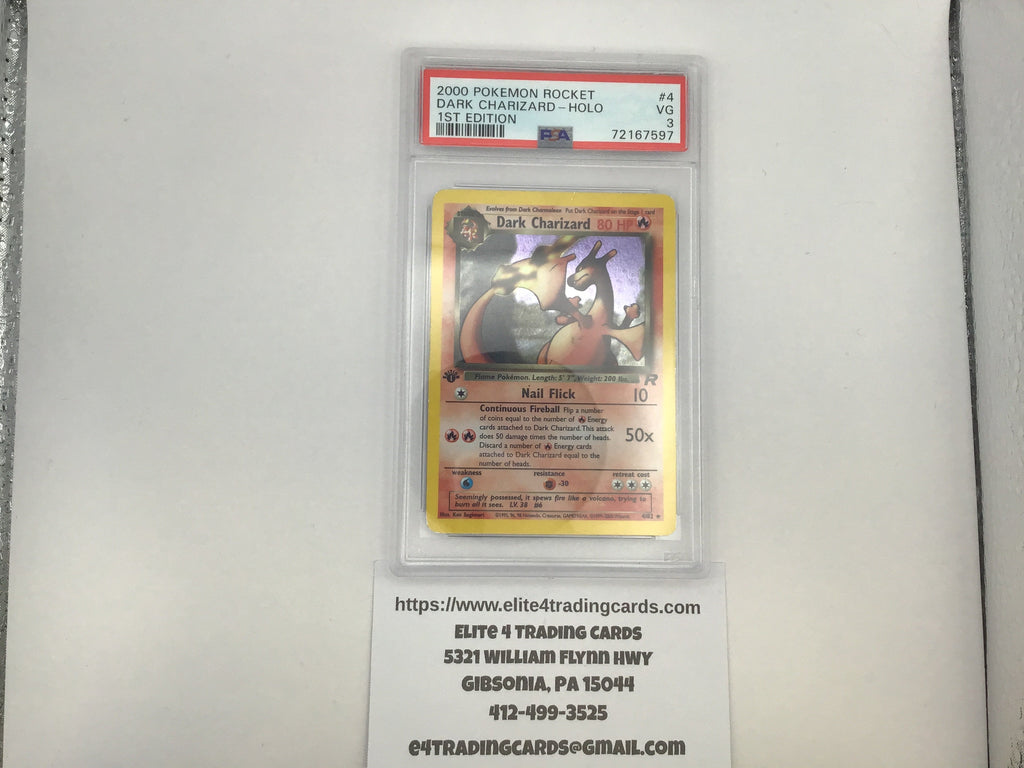 Dark Charizard [1st Edition] #4 Pokemon Team Rocket (PSA 3)