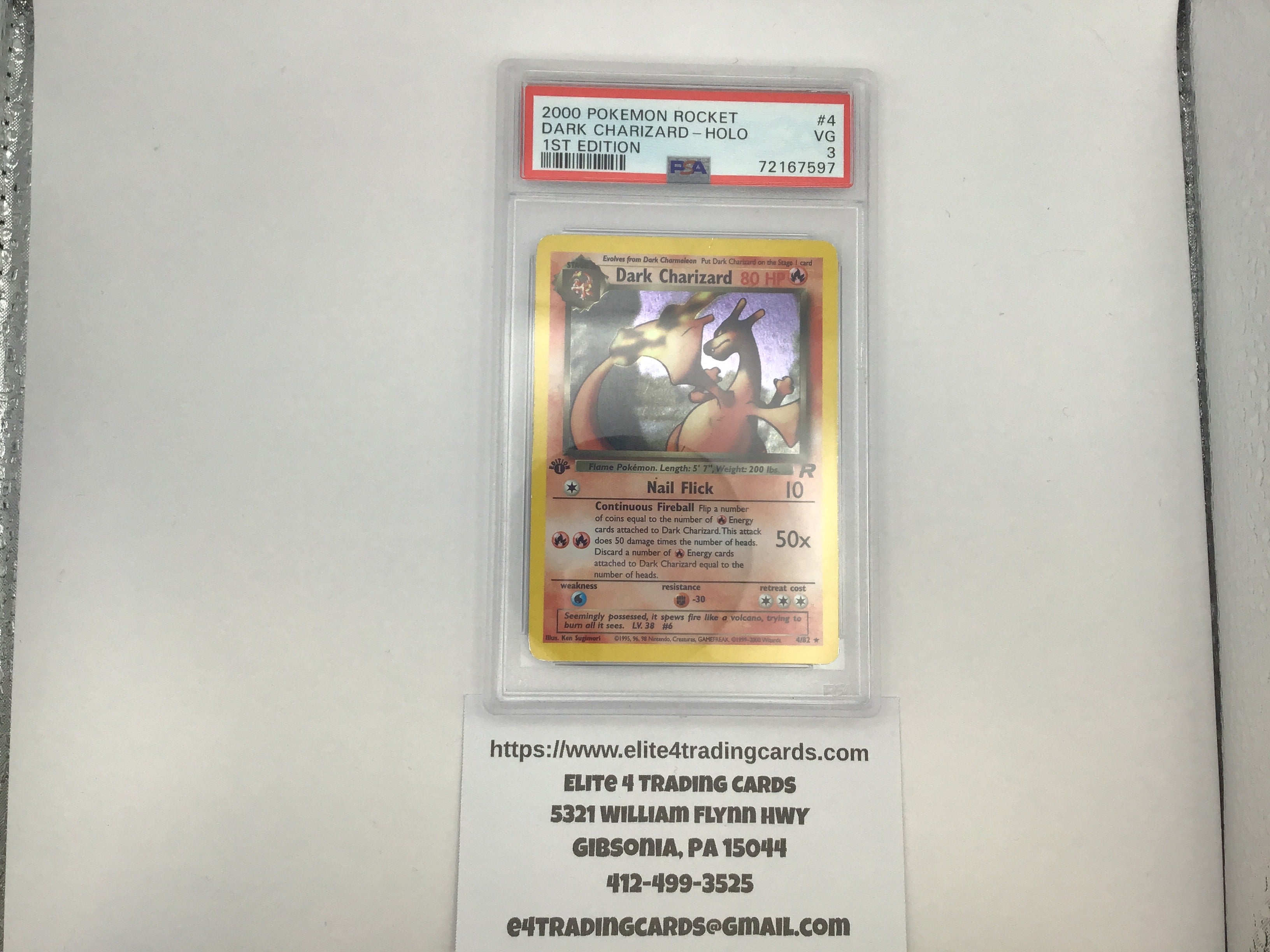 Dark Charizard [1st Edition] #4 Pokemon Team Rocket (PSA 3)