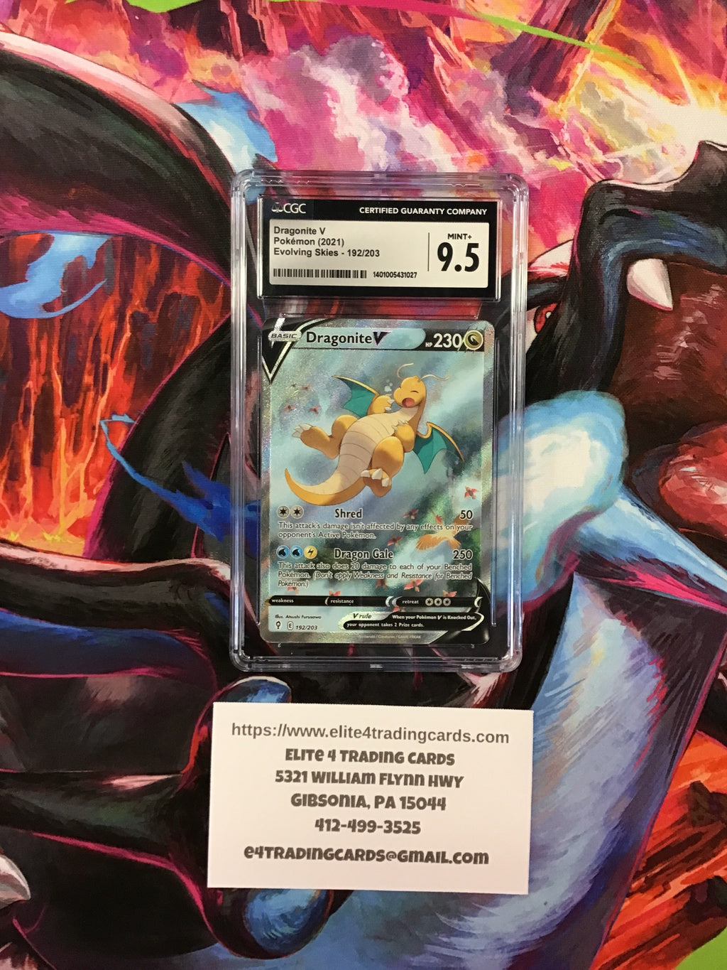 dragonite v Evolving skies (CGC9.5) 192/203