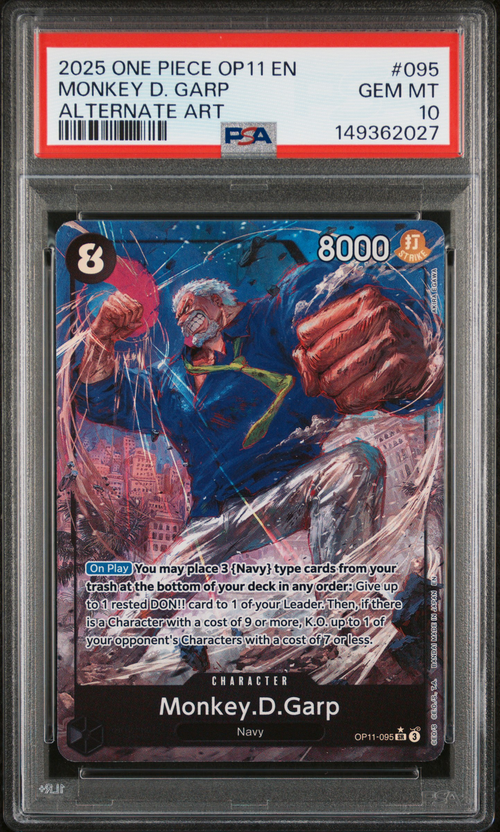 PSA 10 MONKEY D. GARP ALTERNATE ART