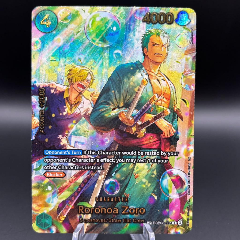 Roronoa Zoro - PRB02-006 (SP) - The Azure Sea's Seven single card