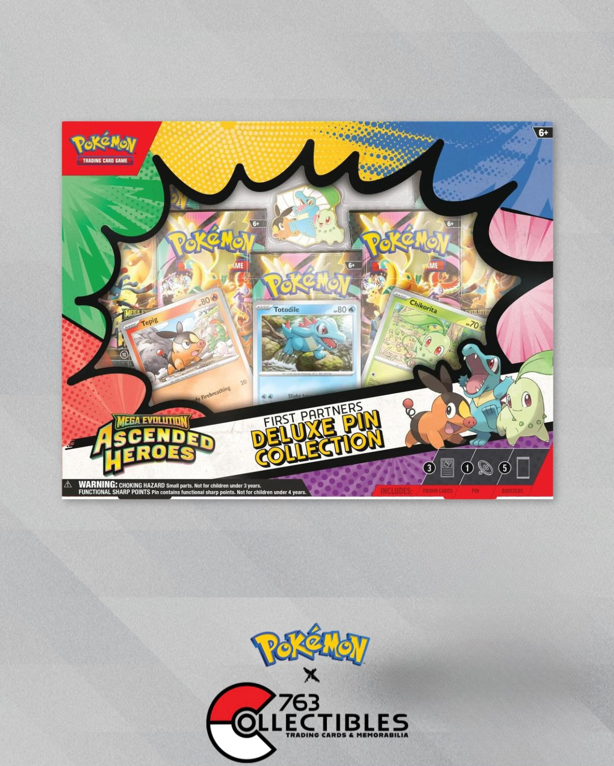 Pokemon Ascended Heroes First Partners Deluxe Pin Collection