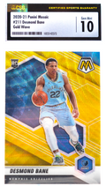 2020-21 Panini Mosaic - Desmond Bane 211 - Gold Wave - CSG 10