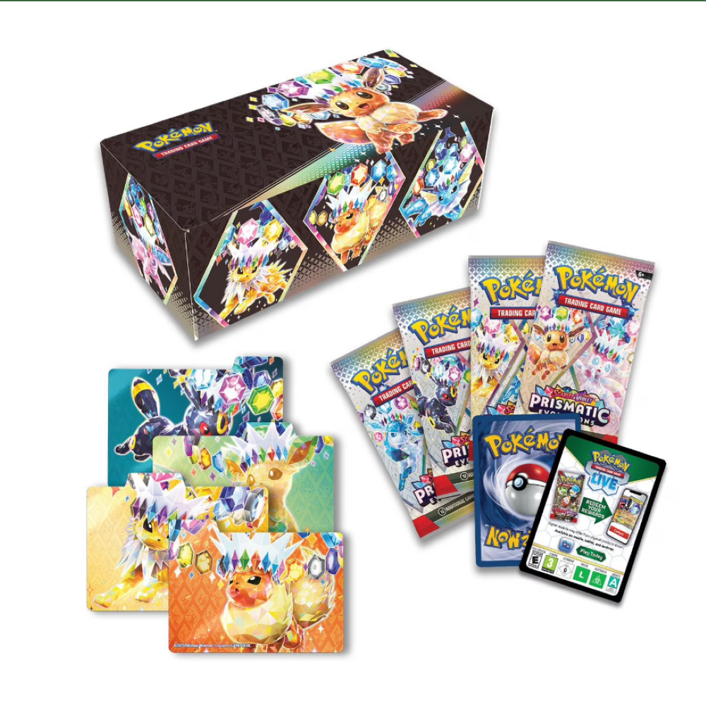 Pokemon: Prismatic Evolutions Sam's Club Bundle [1 Bündel + 1 Überraschungsbox]