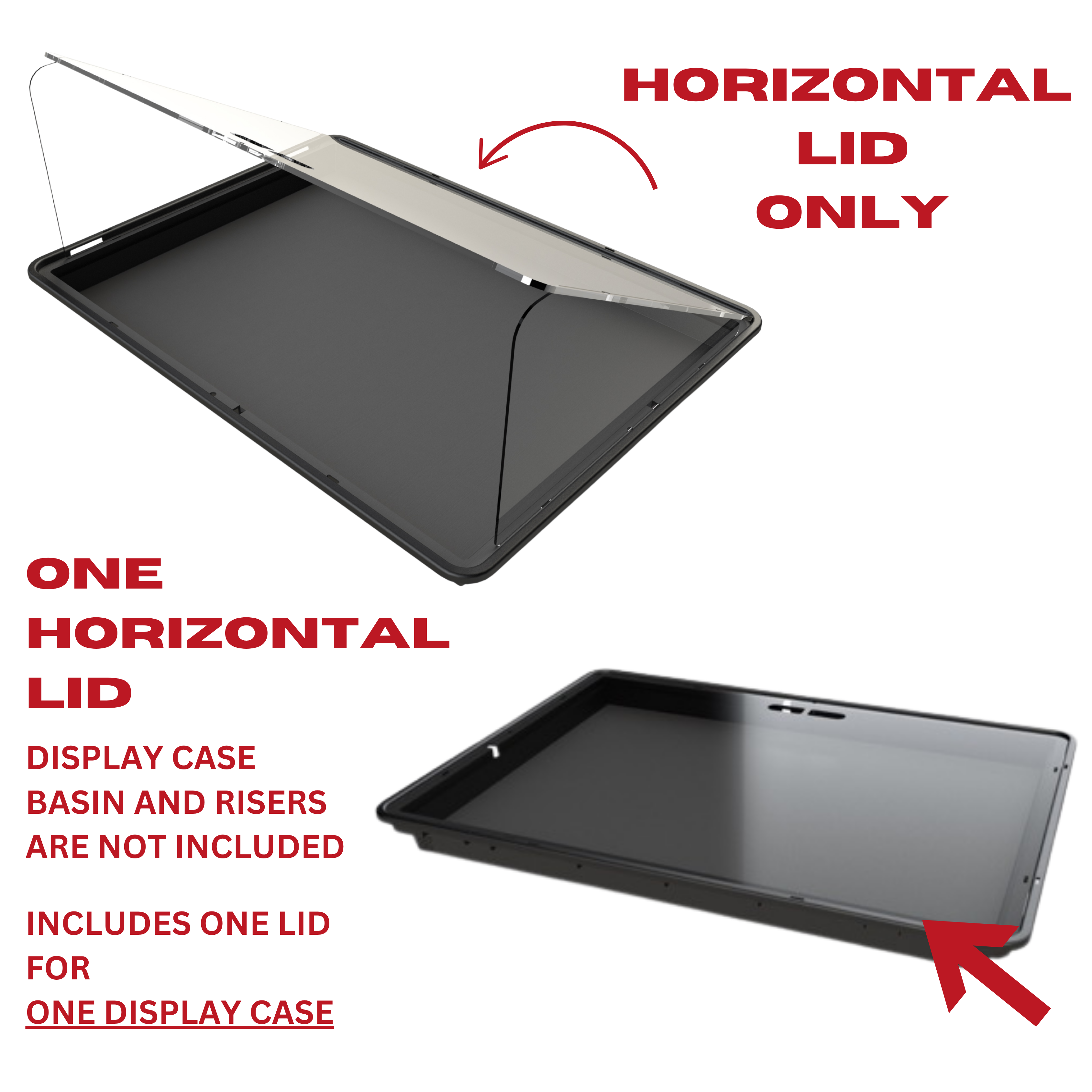Zion Cases Display Case With Risers