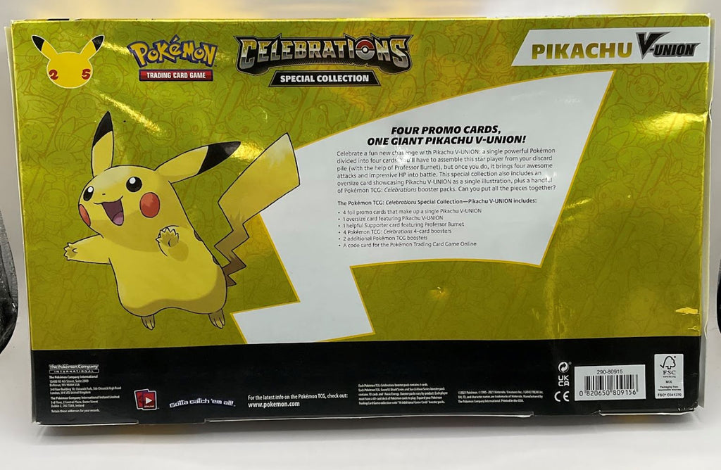 Pokemon: Celebrations Special Collection [Pikachu V-Union] #1 *See Pictures for Condition*