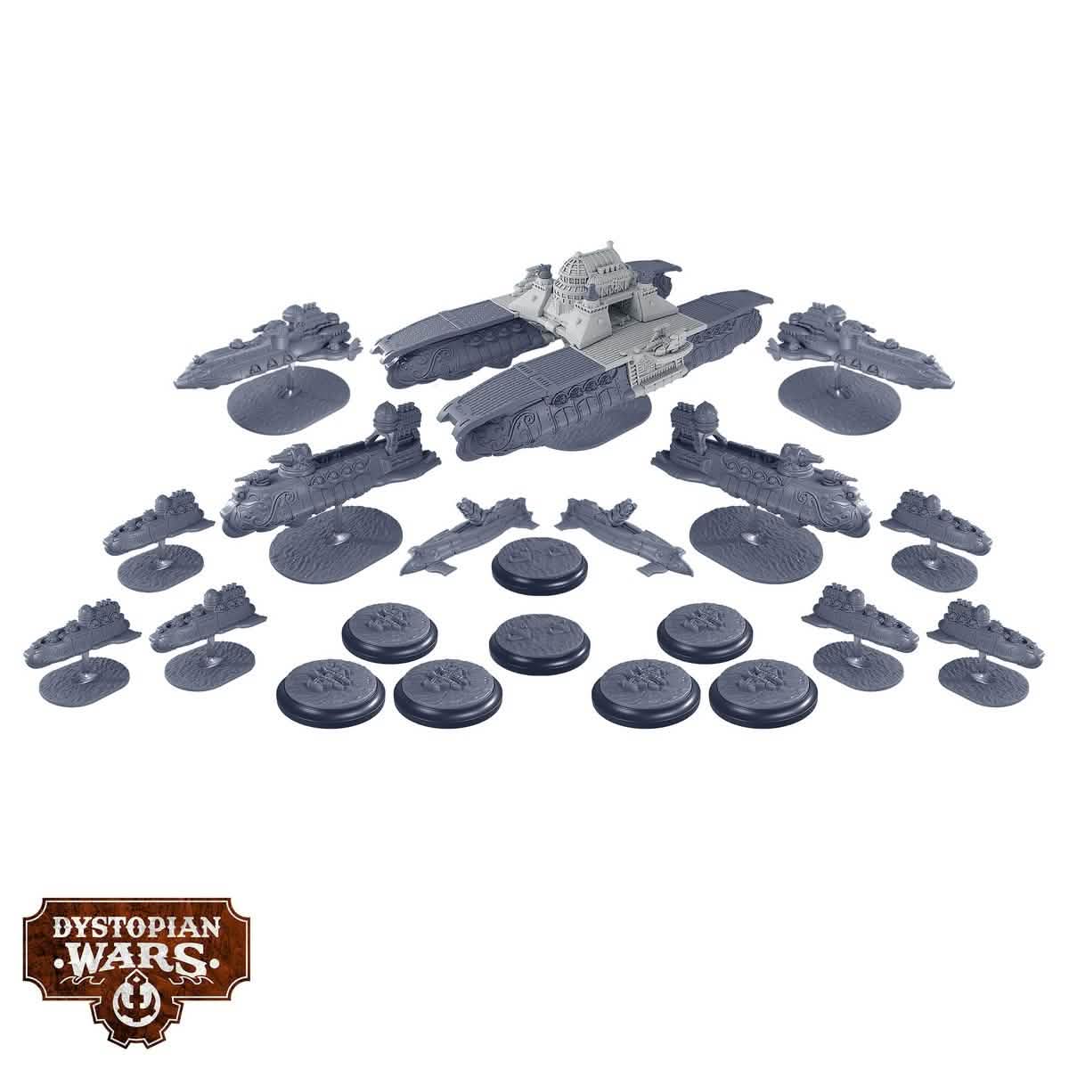 Dystopian Wars: Vauban Battlefleet Set