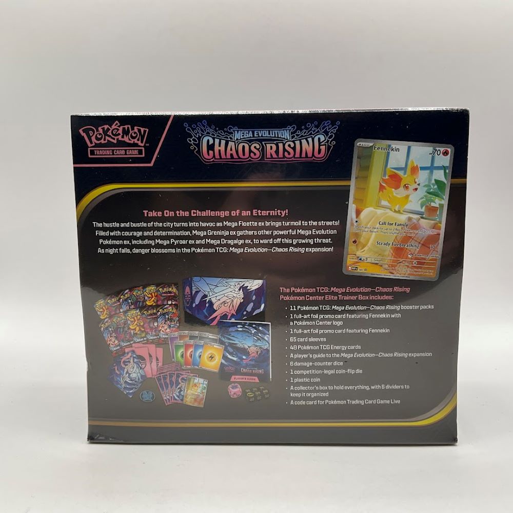Pokemon: Mega Evolution Chaos Rising Pokemon Center Elite Trainer Box #1 *See Pictures for Condition