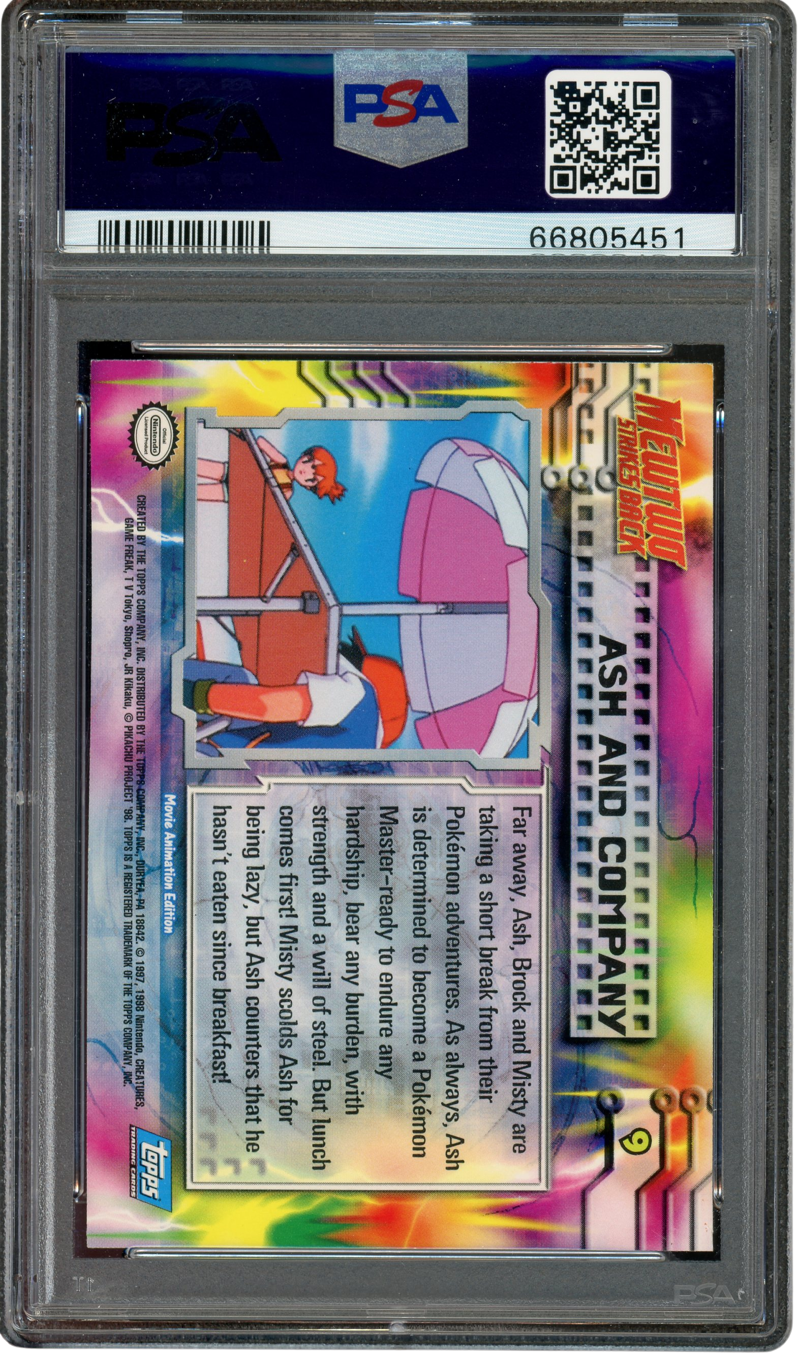 PSA 10 ASH AND COMPANY 1999 TOPPS MOVIE EDITION