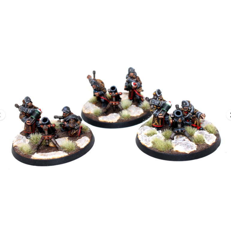 Warhammer Imperial Guard Mortar Team Metal Well Painted A34