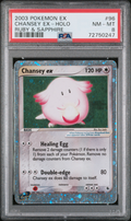 PSA 8 CHANSEY EX-HOLO RUBY & SAPPHIRE