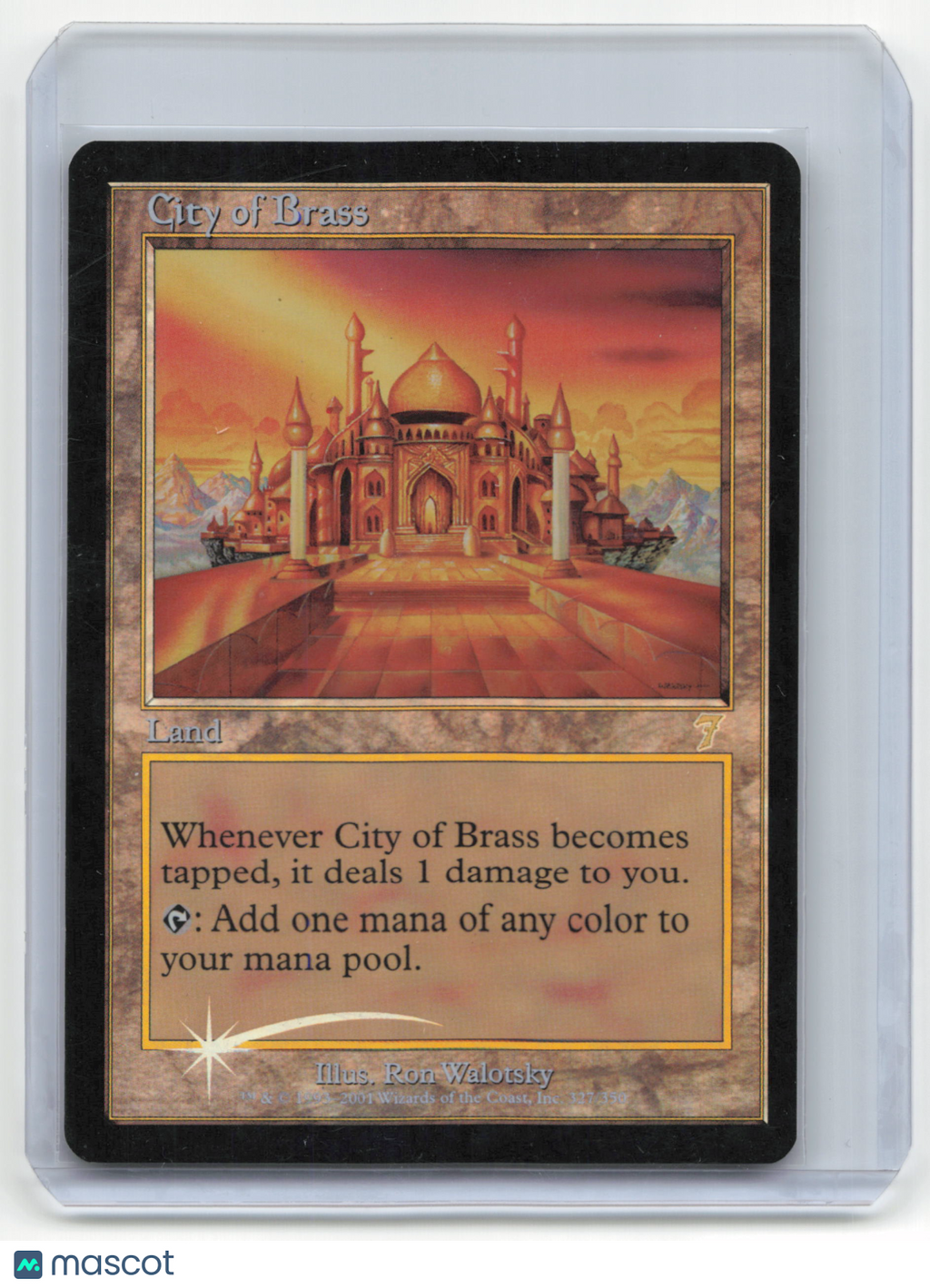 1994 Magic: The Gathering—City of Brass #327 Arabian Nights—