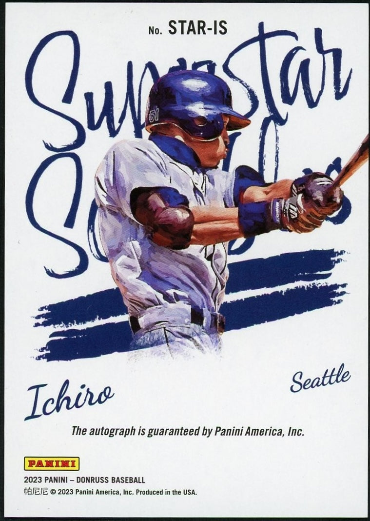2023 Panini Donruss STAR-IS Ichiro Superstar Scribbles /5 Seattle Auto