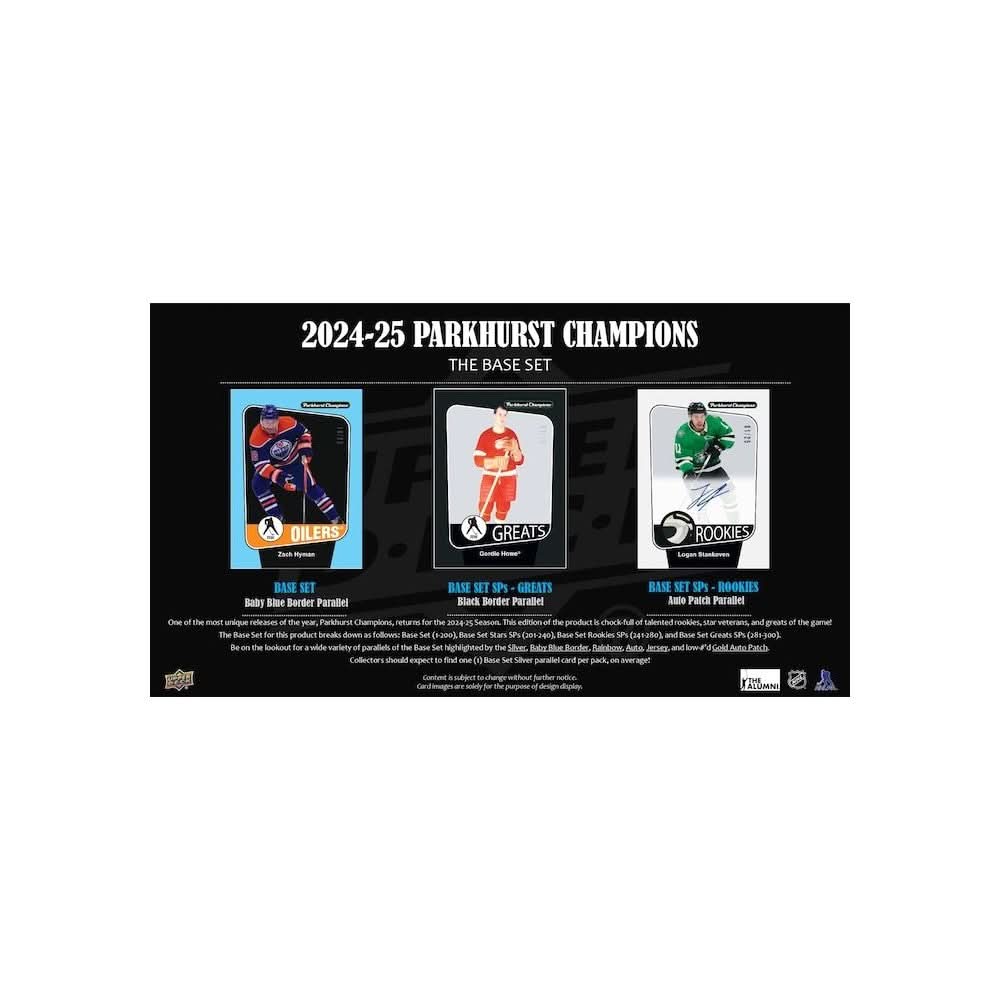 UPPER DECK: PARKHURST CHAMPIONS HOCKEY 2024-2025