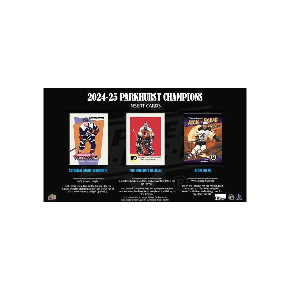 UPPER DECK: PARKHURST CHAMPIONS HOCKEY 2024-2025