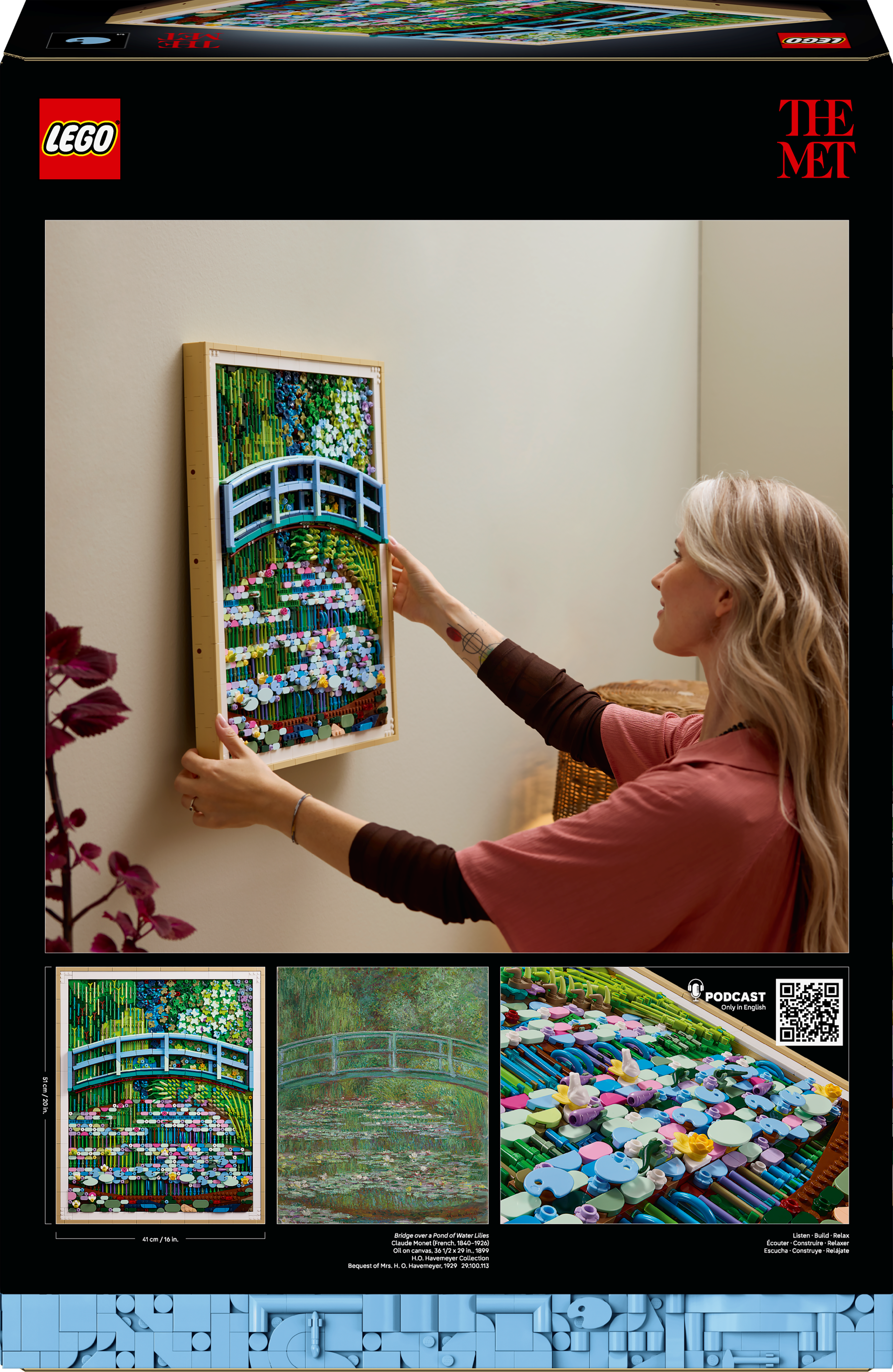 LEGO - Art - Claude Monet - Bridge over a Pond of Lilies