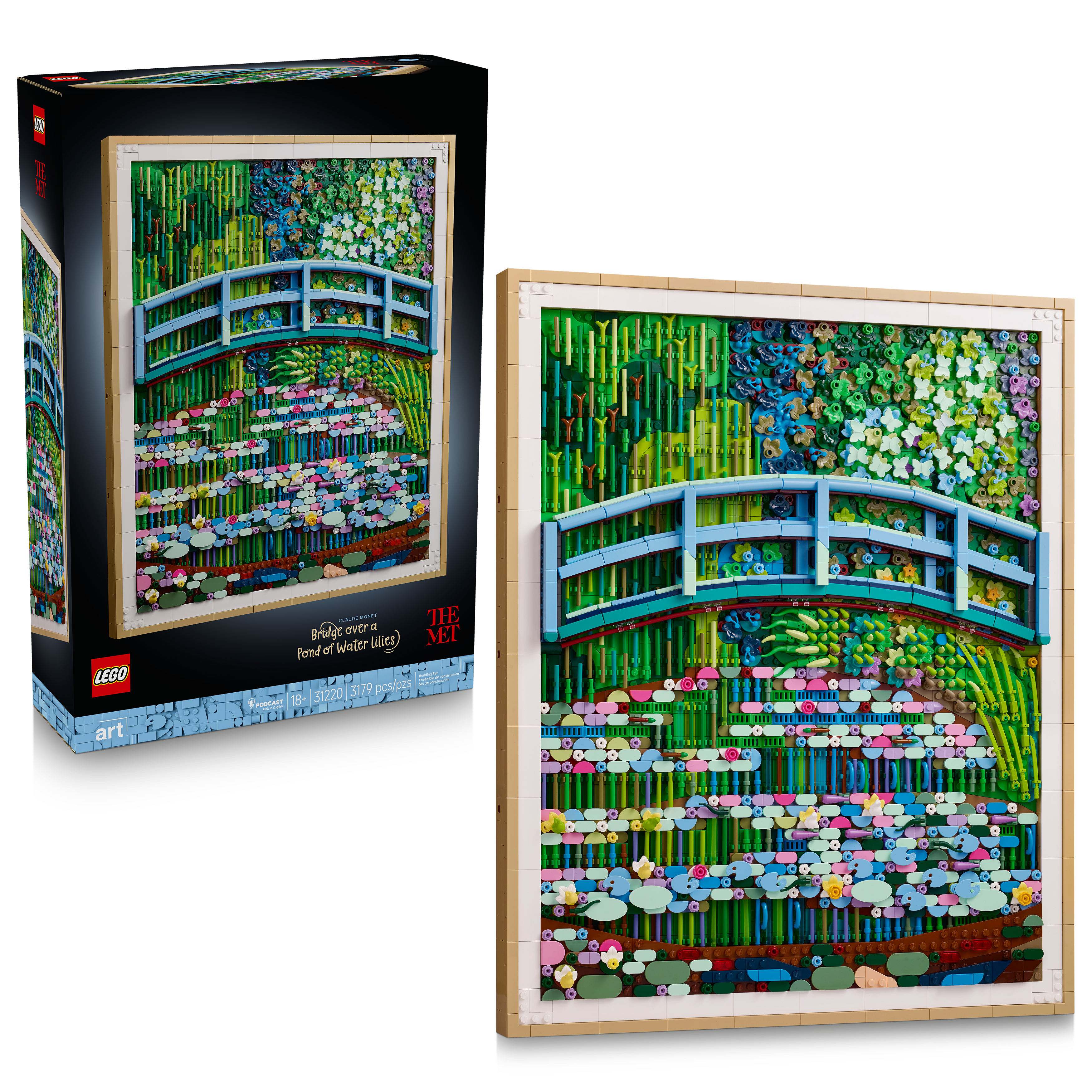 LEGO - Art - Claude Monet - Bridge over a Pond of Lilies