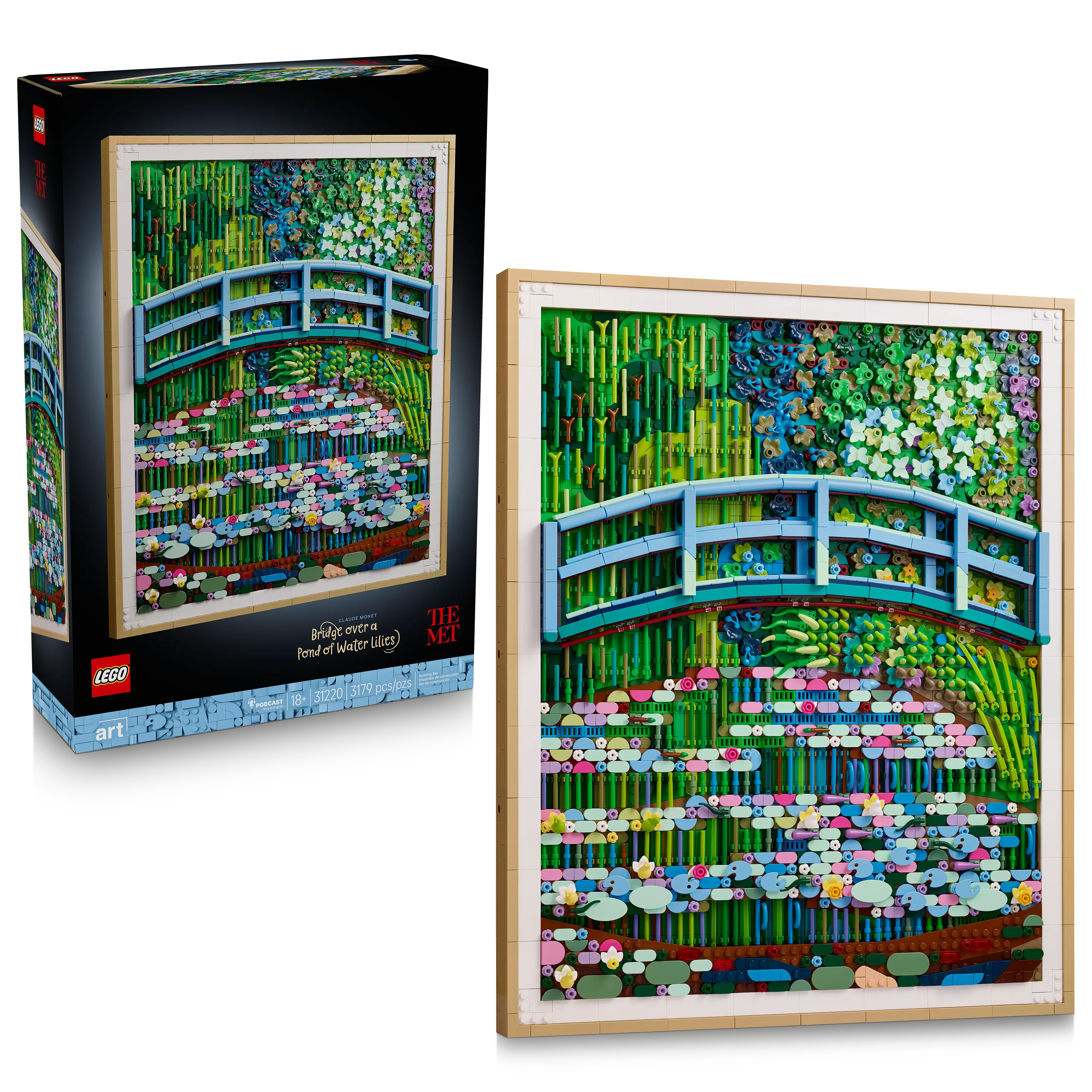 LEGO® ART Claude Monet – Bridge over a Pond of Water Lilies 31220