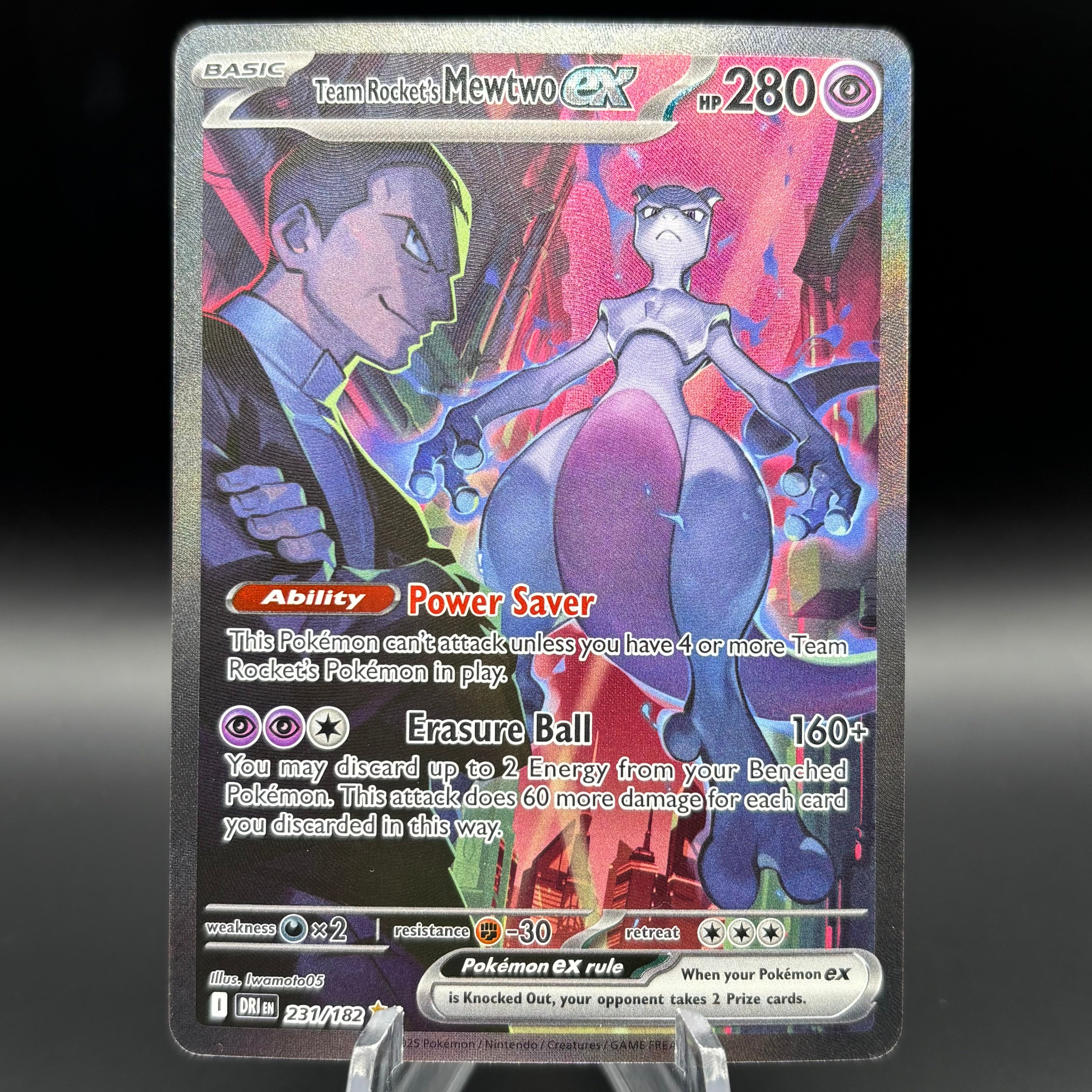 Team Rocket's Mewtwo ex - 231/182 - SV10: Destined Rivals Single Card