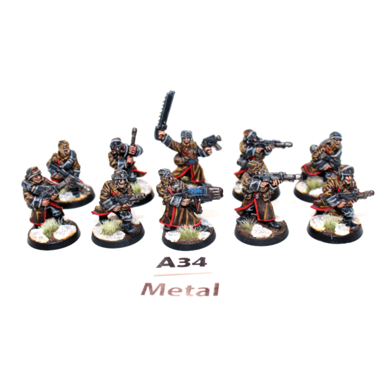 Warhammer Imperial Guard Valhallen Shock Troops Metal A34