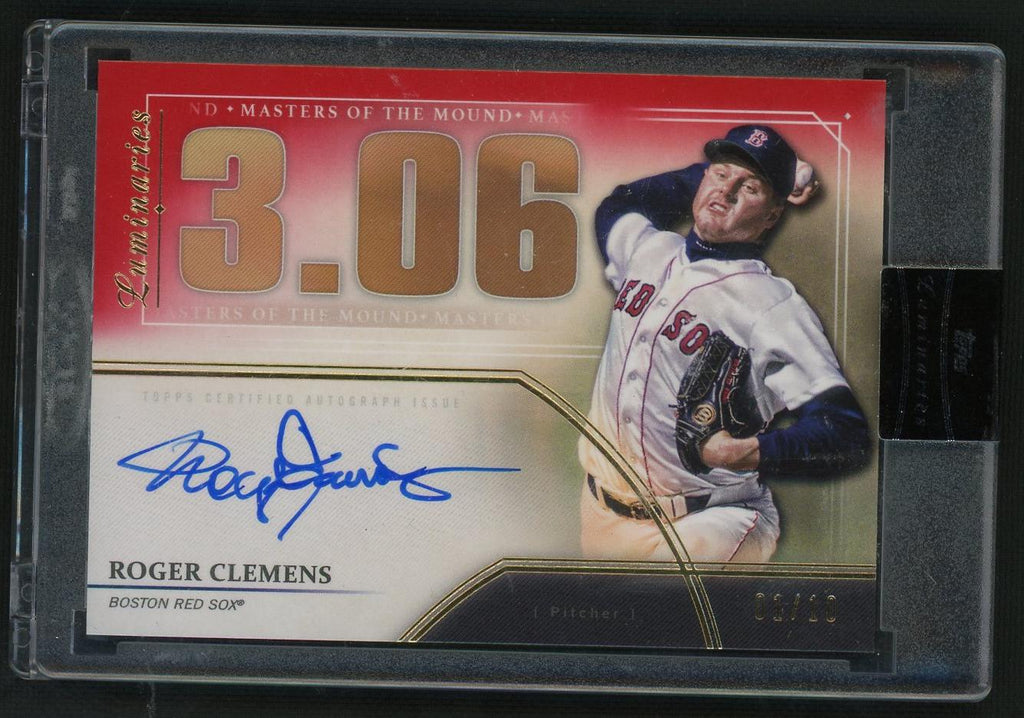 2020 Topps Luminaries MOM-RC Roger Clemens Masters of the Mound /25 Boston Red Sox Auto