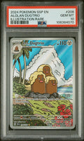 PSA 10 - 2024 POKEMON SSP EN-SURGING SPARKS #208 ALOLAN DUGTRIO ILLUSTRATION RARE