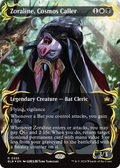 FOIL Zoraline, Cosmos Caller (Borderless) (Raised Foil) (BLB-355) - Bloomburrow - Magic The Gathering