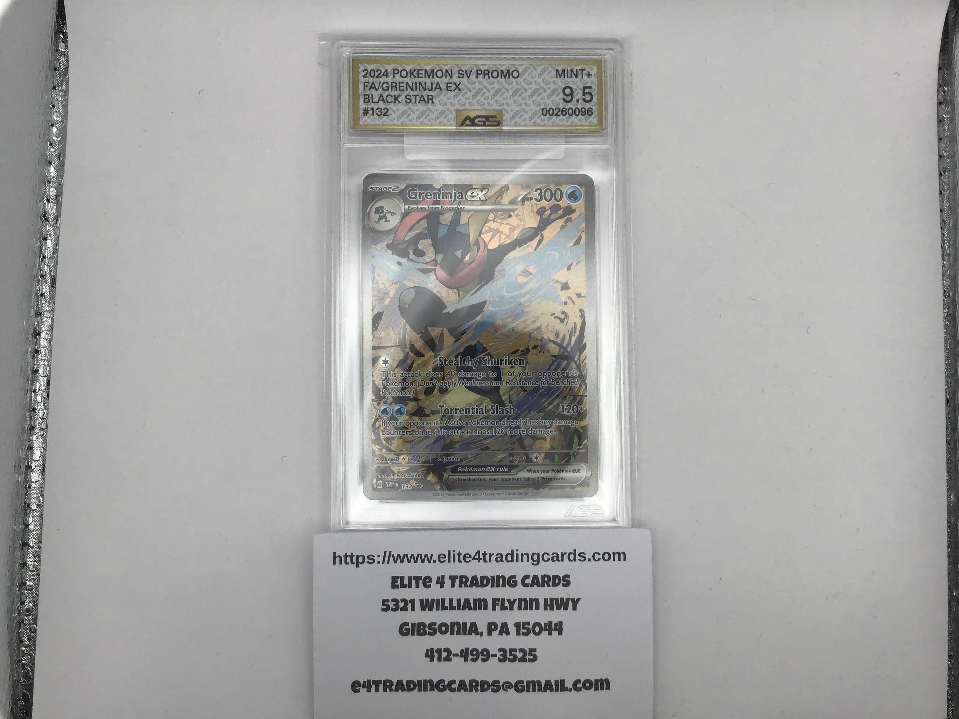 Greninja Ex #132 Pokemon Promo (AGS 9.5)