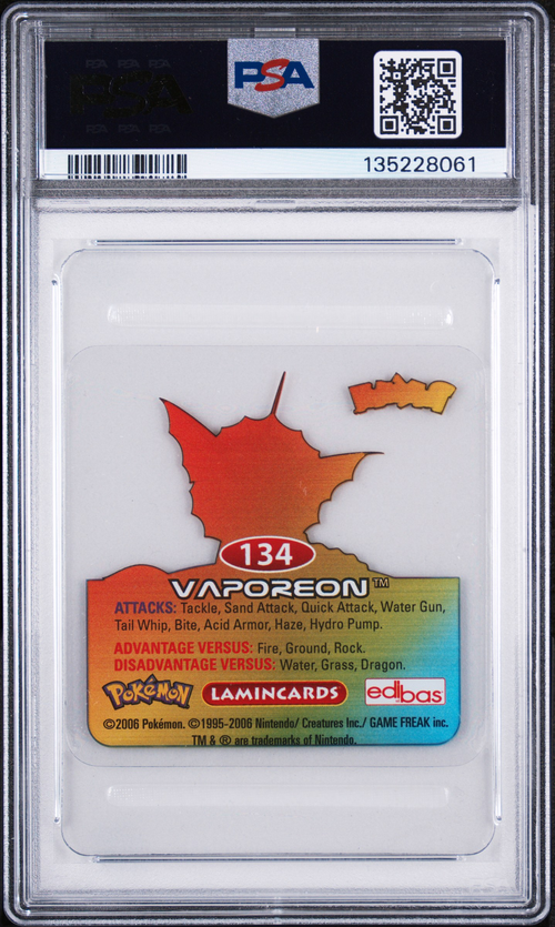 PSA 8 VAPOREON