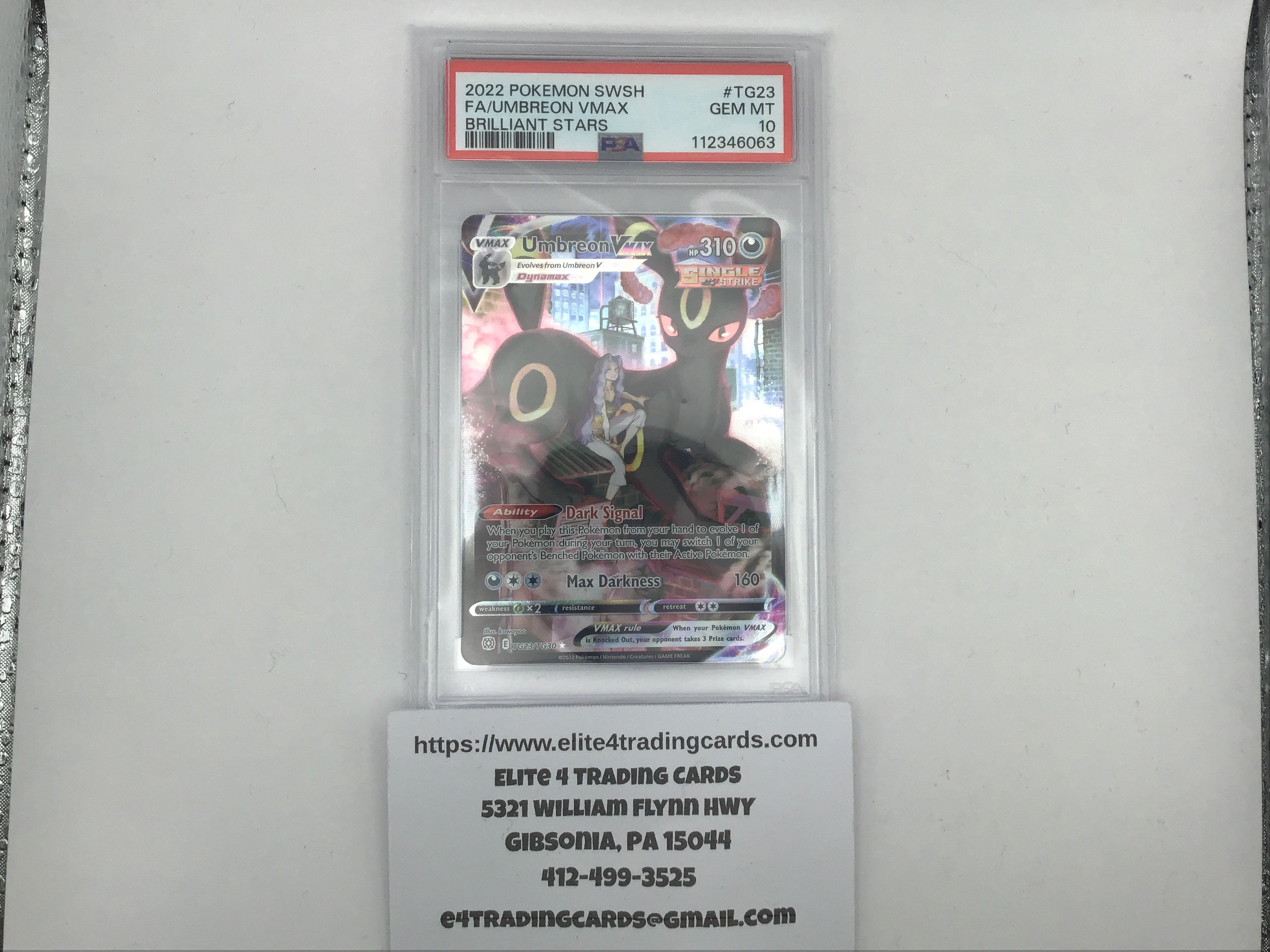 Umbreon VMAX #TG23 Pokemon Brilliant Stars (PSA 10)