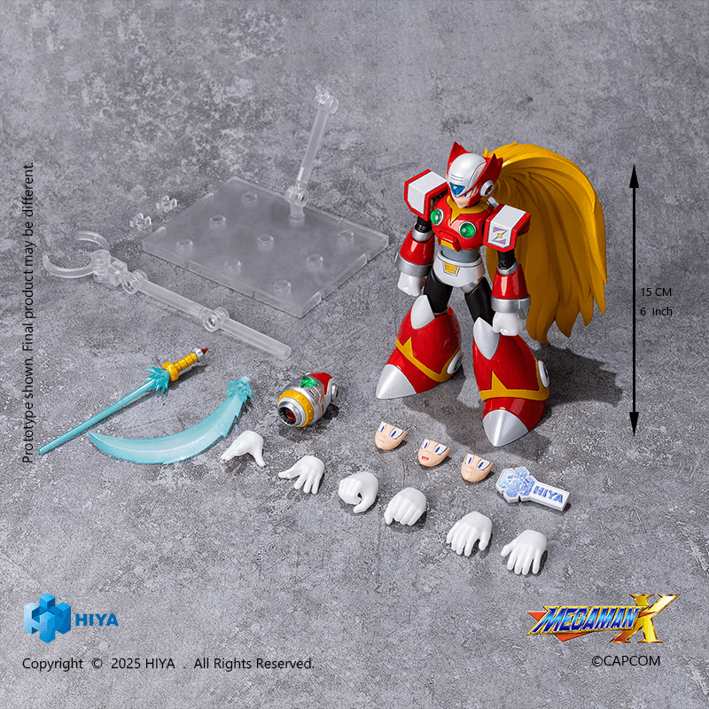 HIYA Exquisite Basic Series None Scale 5.7 Inch Mega Man X series Zero Action Figure