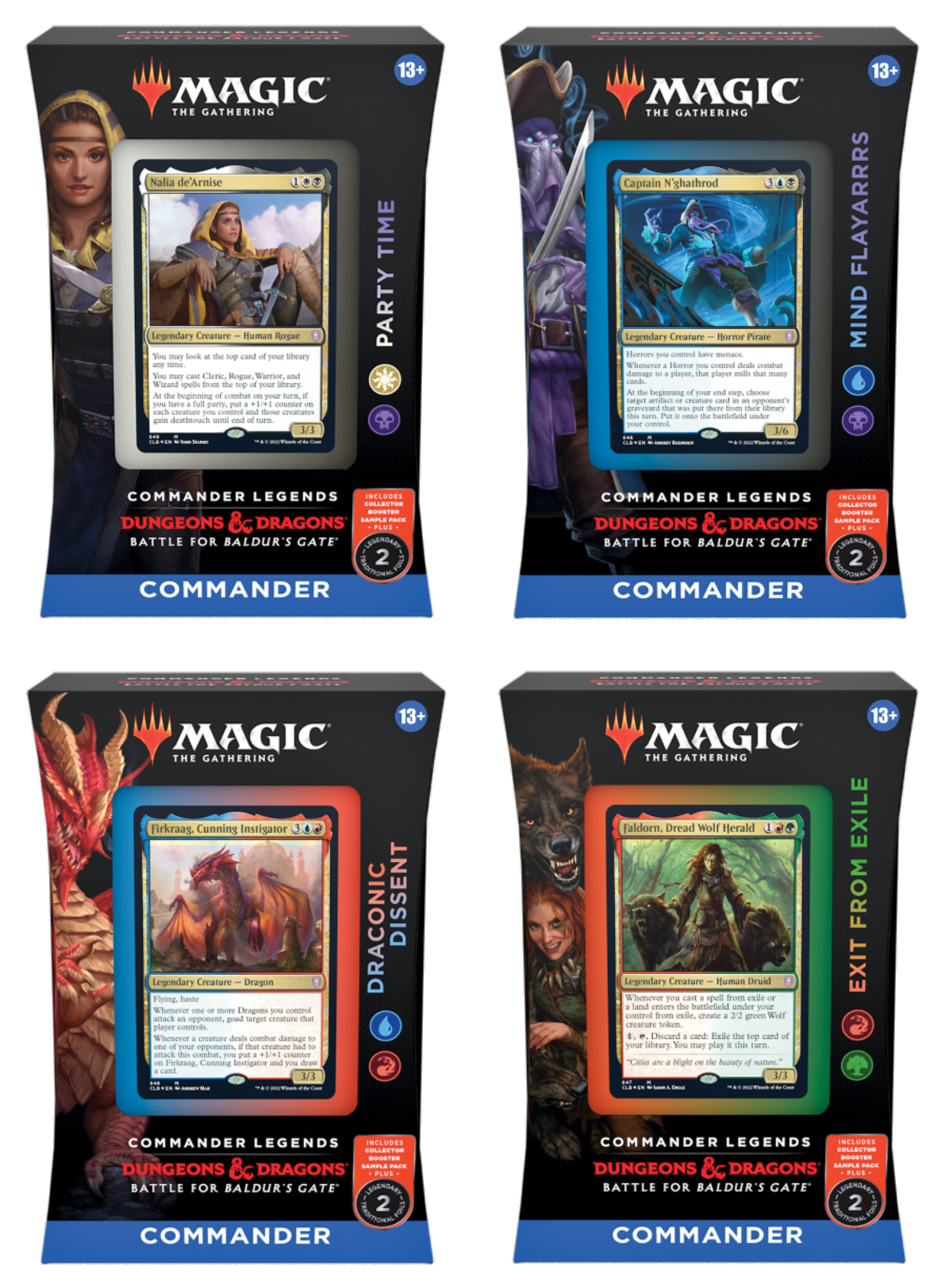 Commander Legends: Schlacht um Baldur's Gate - Commander-Deck-Display