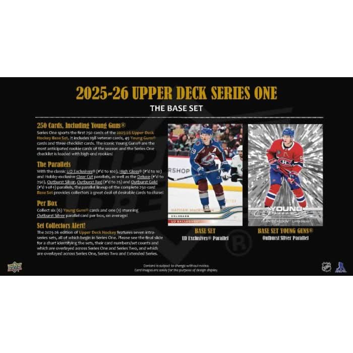 UPPER DECK SERIES 1 HOCKEY 2025-2026