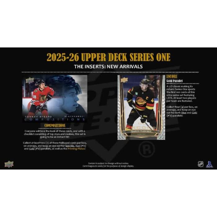 UPPER DECK SERIES 1 HOCKEY 2025-2026