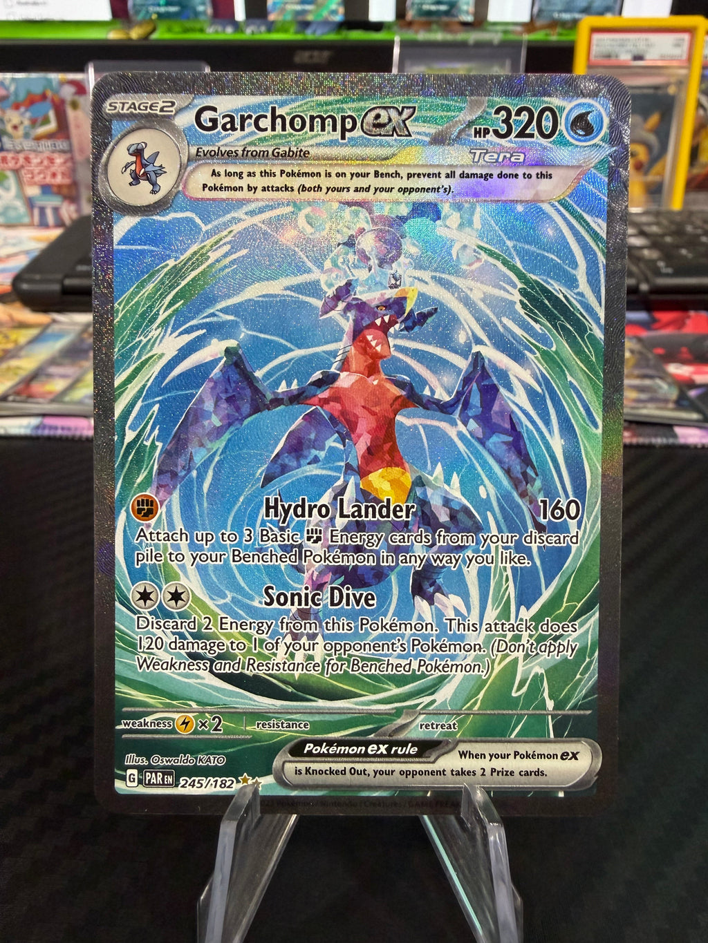 Garchomp Ex - 245/182 - Special Illustration Rare - Paradox Rift - NM