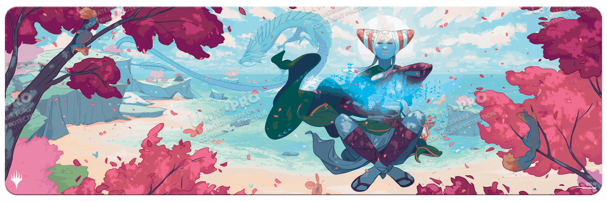 Modern Horizons 3 Gift Bundle Key Art 8ft Table Playmat Featuring Tamiyo for Magic: The Gathering