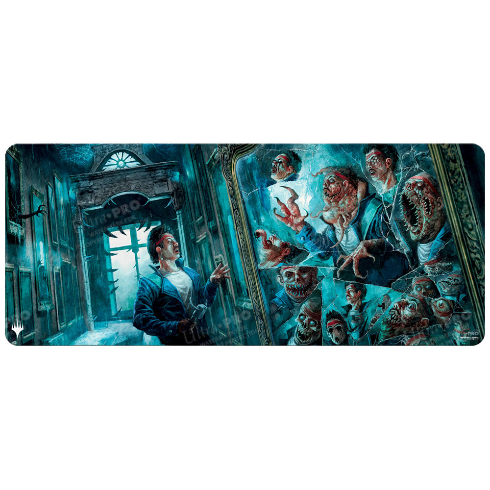 Duskmourn MirrorMirror Room / Fractured Realm 6ft Table Playmat for Magic: The Gathering