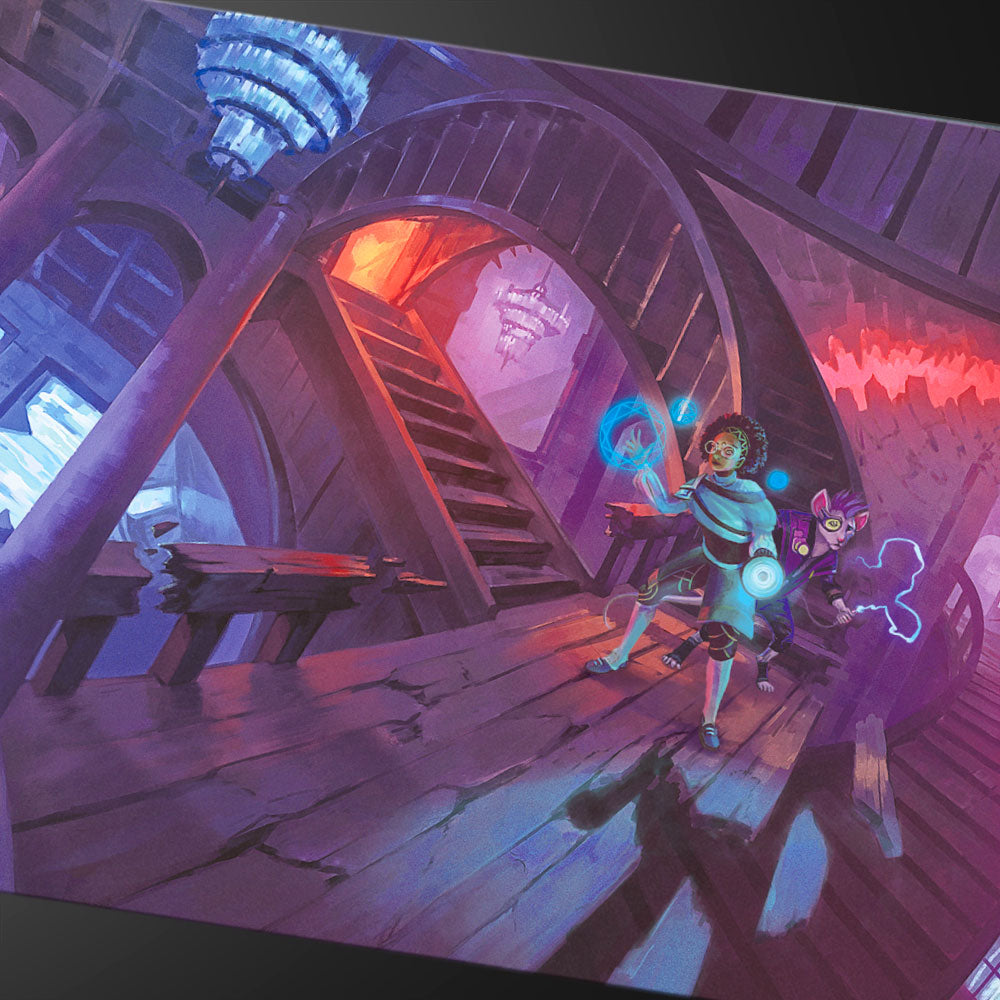 Duskmourn Play Booster Art Panorama 8ft Table Playmat for Magic: The Gathering
