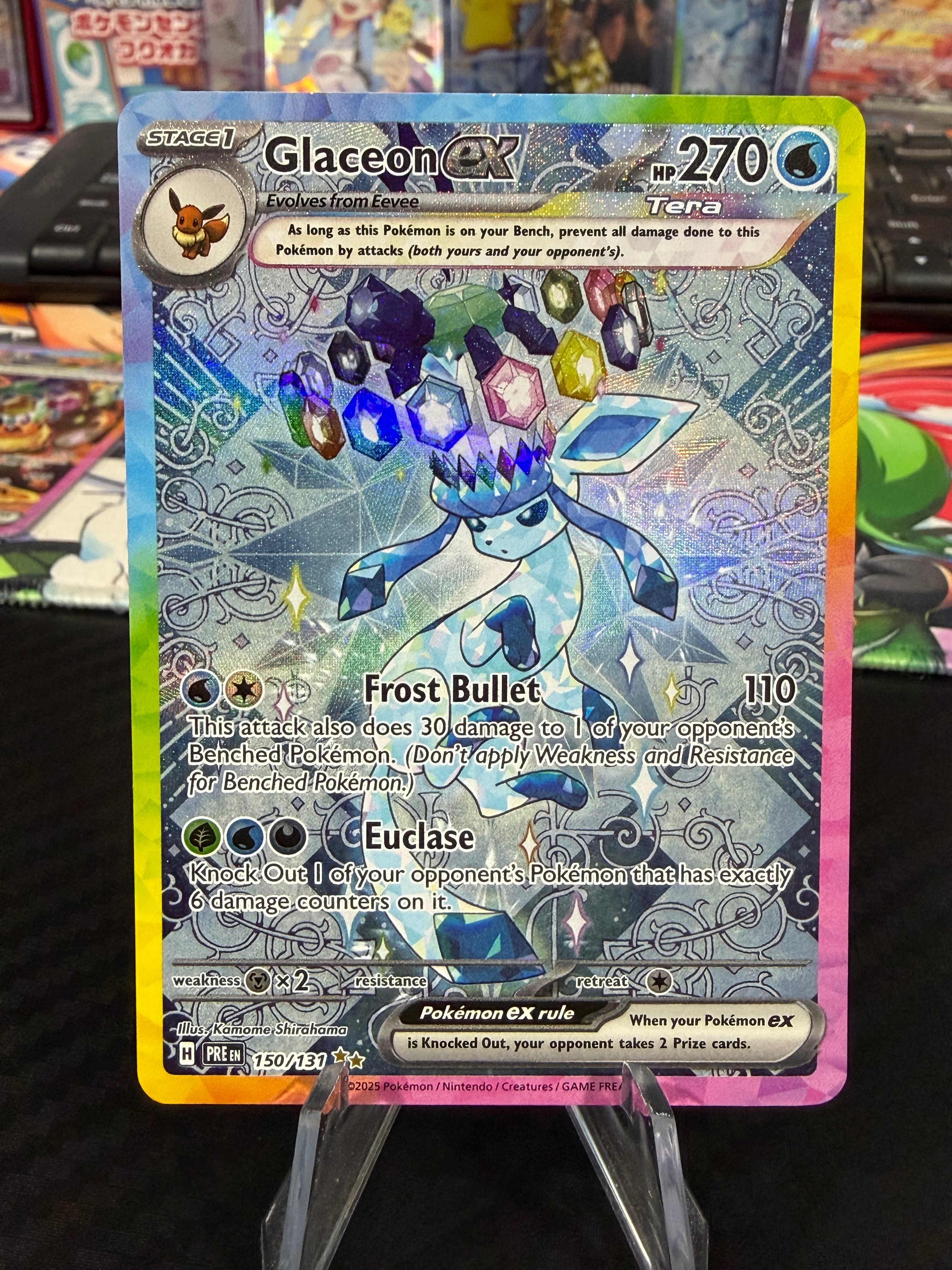 Glaceon Ex - 150/131 - Special Illustration Rare - Prismatic Evolutions - NM