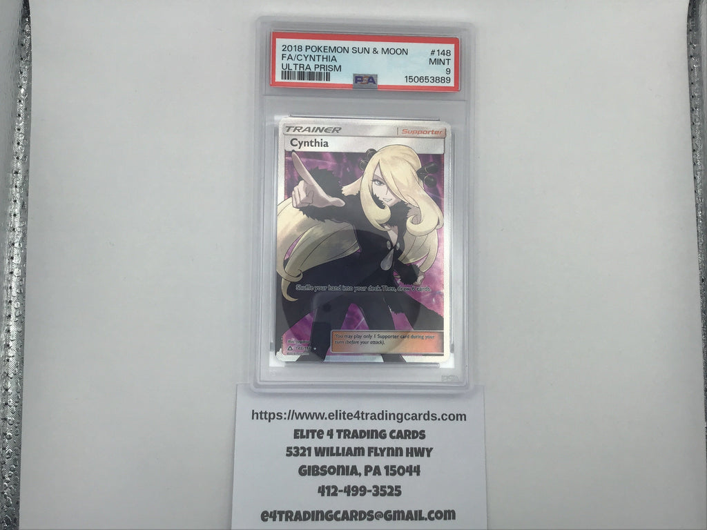 Cynthia #148 Pokemon Ultra Prism (PSA 9)