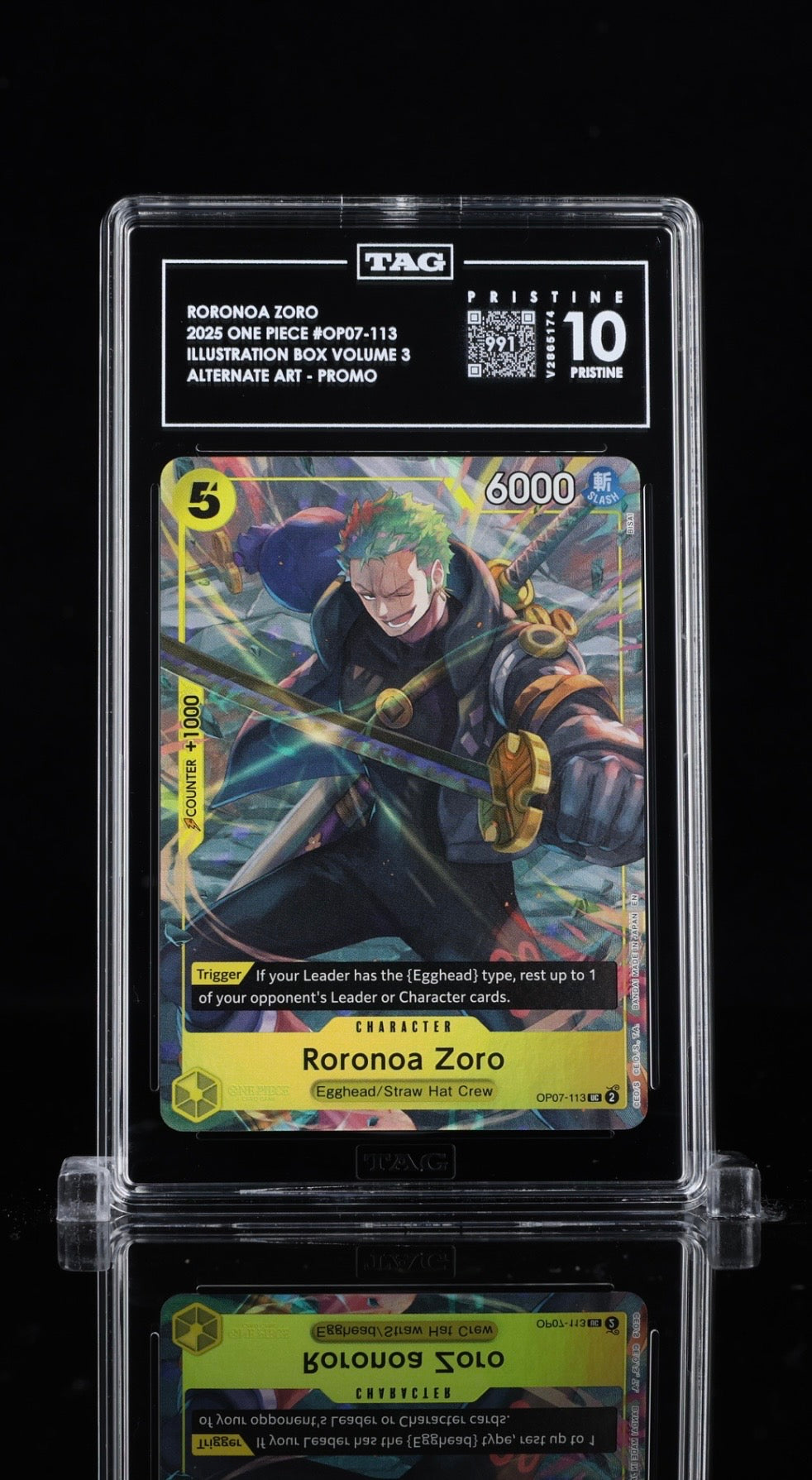 TAG 10 PRISTINE - Roronoa Zoro - Promo - OP07-113 - Illustration Box 3